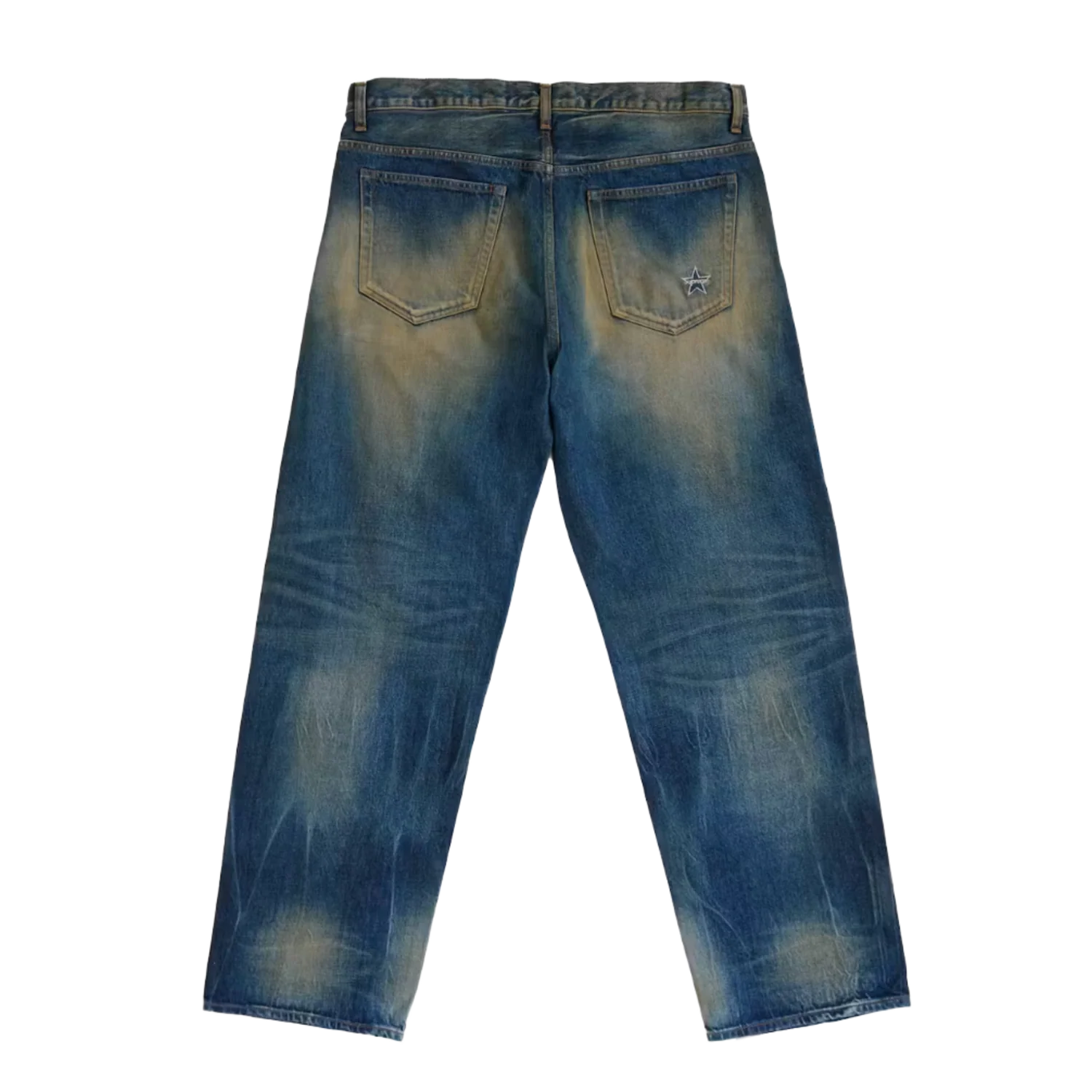 Supreme Distressed Loose Fit Selvedge Jean (SS26) Washed Indigo - Image 2