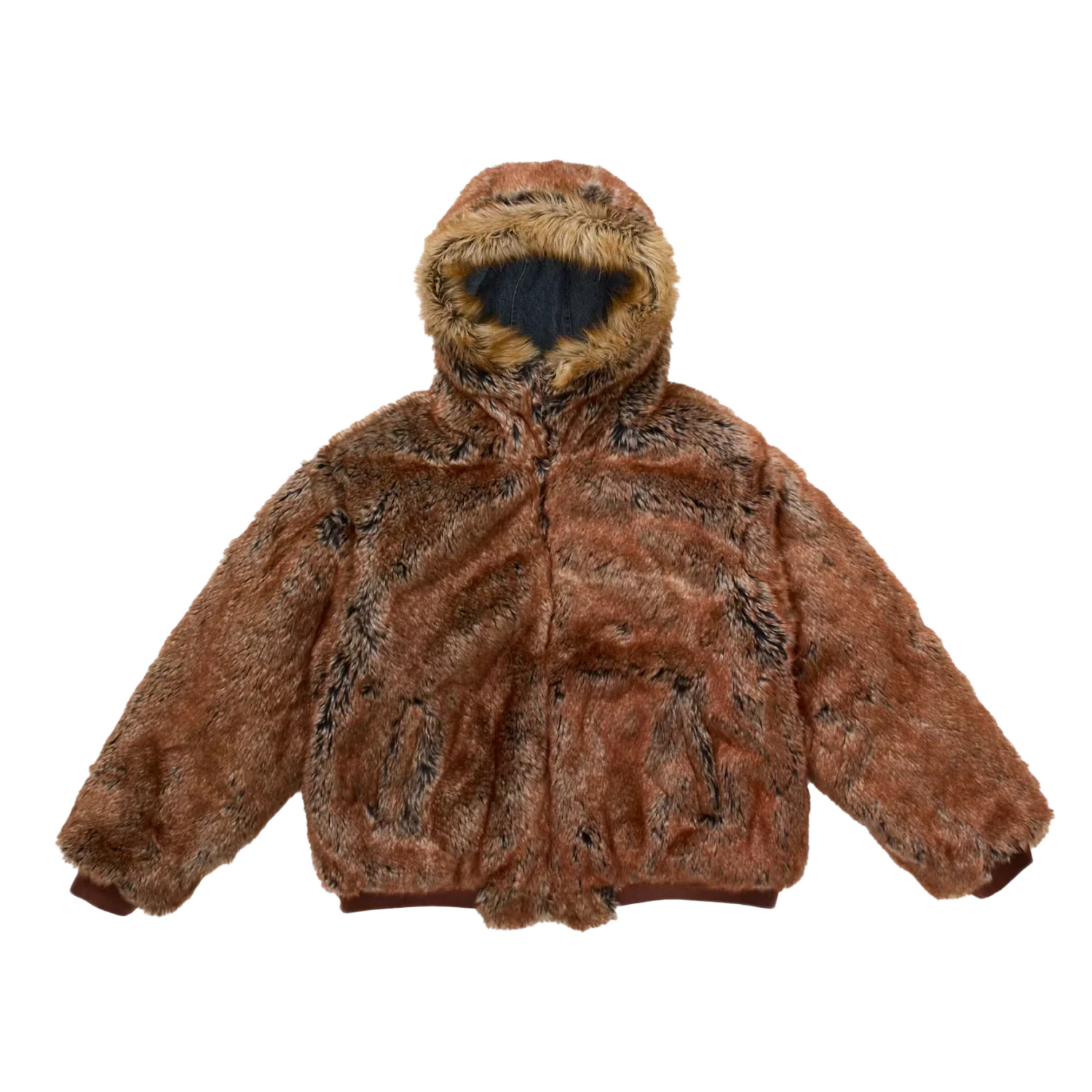 Supreme 'Faux Fur' Reversible Denim Work Jacket - Image 3