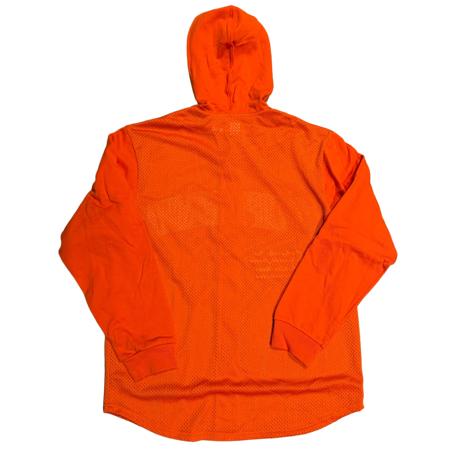 Supreme 'Orange Mesh' Baseball Jersey Hoodie - Image 2