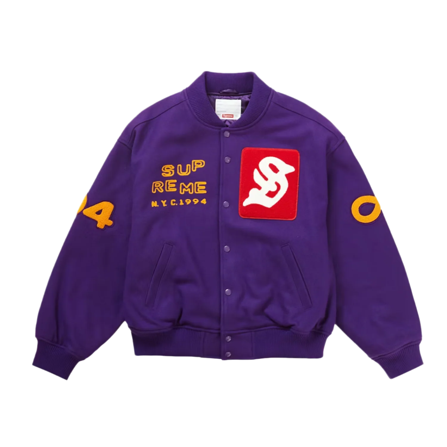 Supreme 'Purple' New York Varsity Jacket