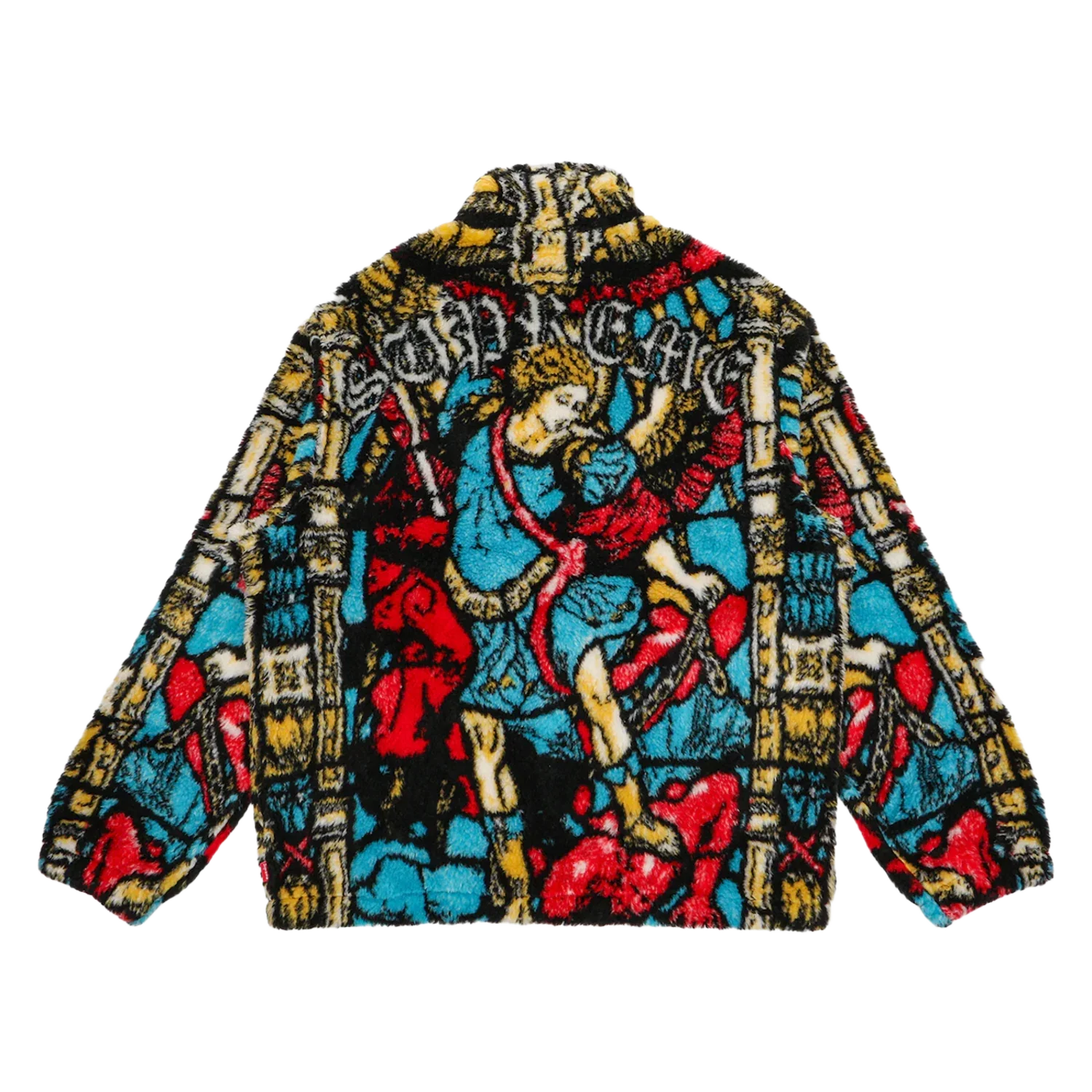 Supreme Saint Michael Fleece Jacket White - Image 2