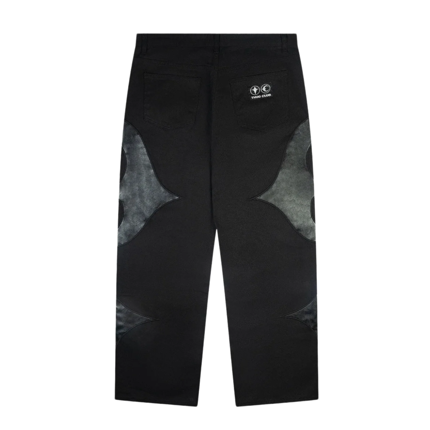 Thug Club 'Leather Washing Denim' Black Jeans - Image 2