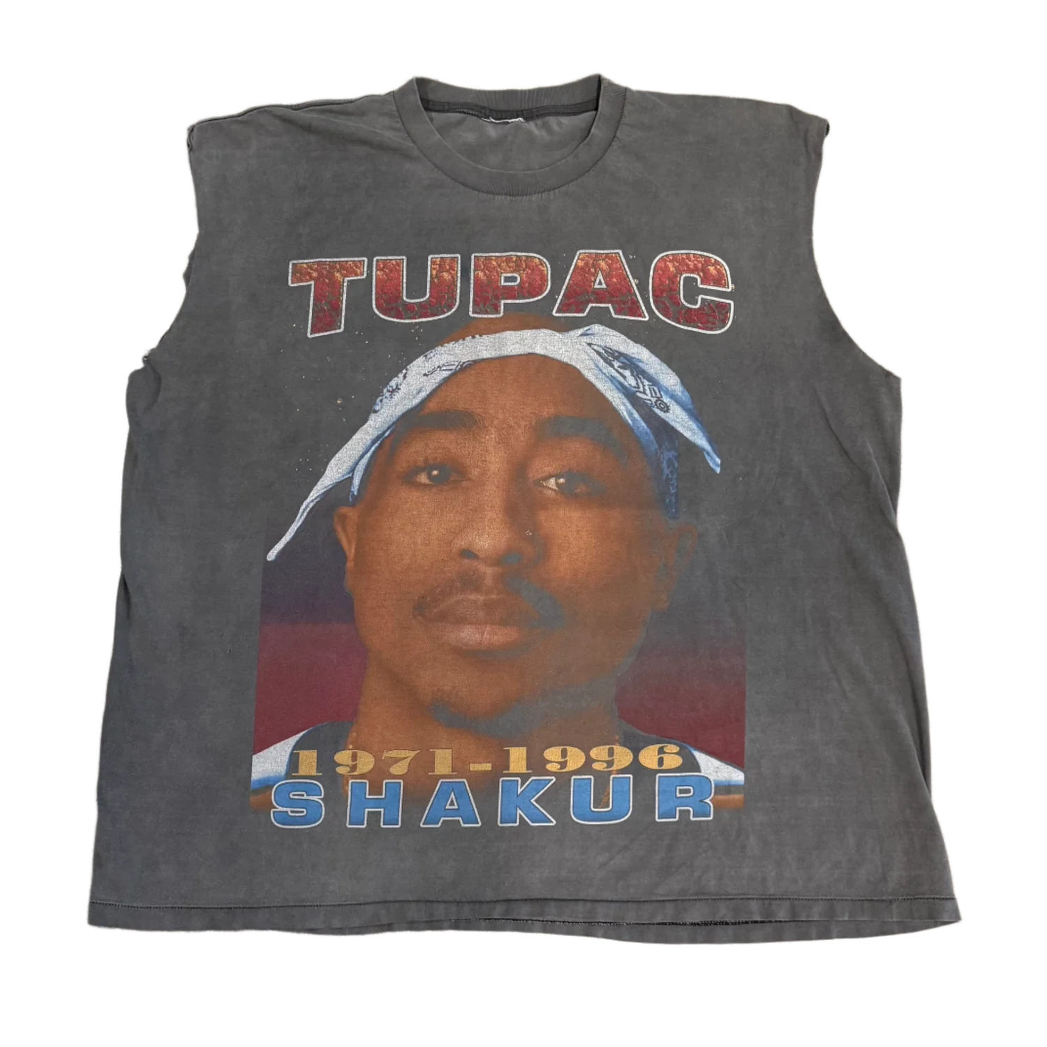 Tupac Shakur 'Makaveli Against All Odds' Vintage Cutoff Tee