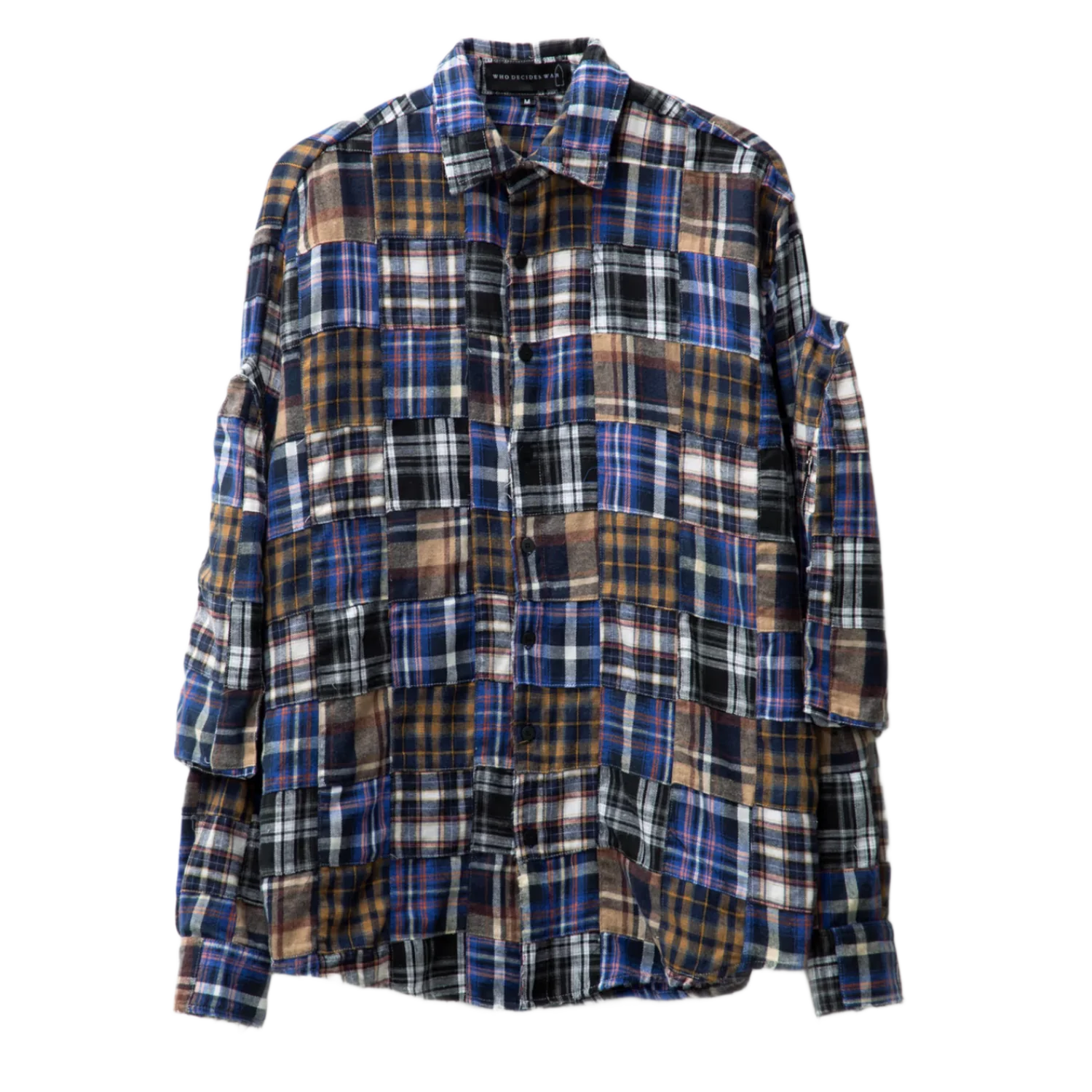 Who Decides War 'Multiplaid' Pocket Flannel Shirt